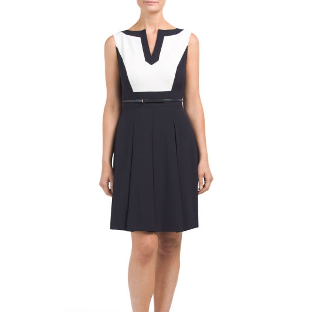 TAHARI BY ASL Pleated Dress
